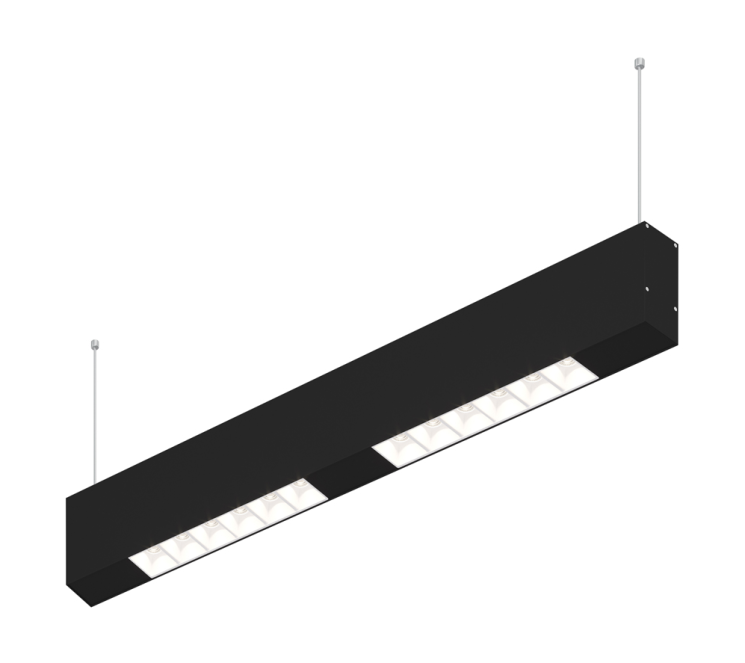 Подвесной светодиодный светильник 0,5м, 12Вт, 34°, черный (DL18515S121B12.34.500WB)