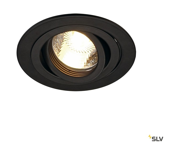 Встраиваемый светильник SLV NEW TRIA 1, QPAR51, черный, макс. 50Вт (SLV_111710)