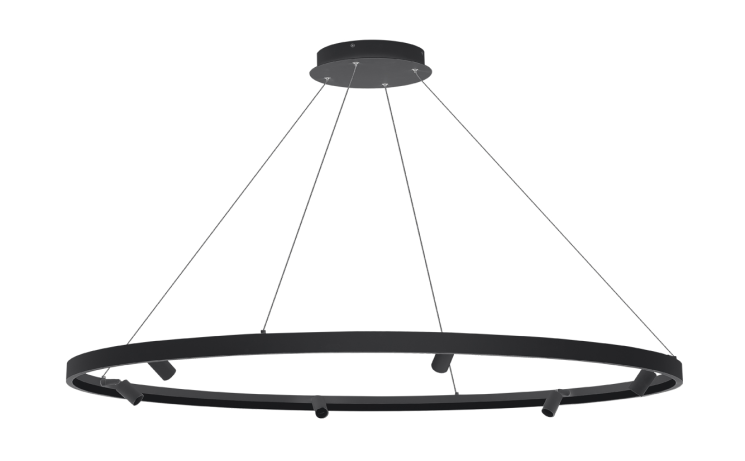 Подвесной светодиодный светильник Donolux AURA SPOT, 52Вт, 3000K, черный (S18866R52W1B1200)