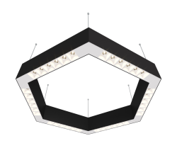 Подвесной светодиодный светильник 0,5м, 36Вт, 34°, черный
