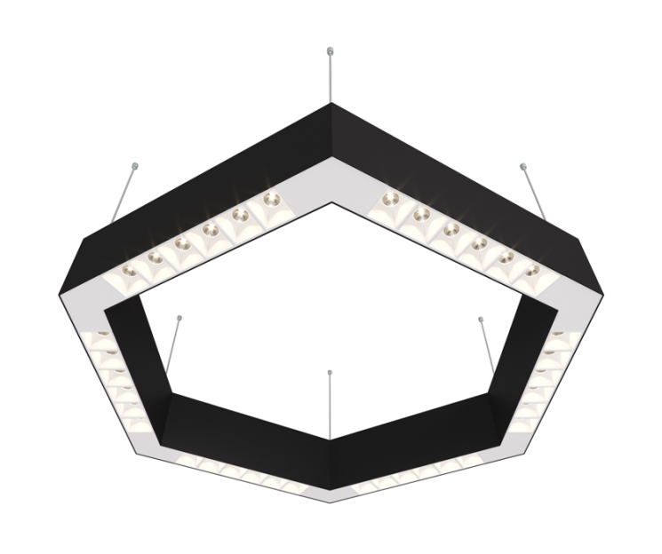 Подвесной светодиодный светильник 0,5м, 36Вт, 34°, черный (DL18515S111B36.34.500WW)