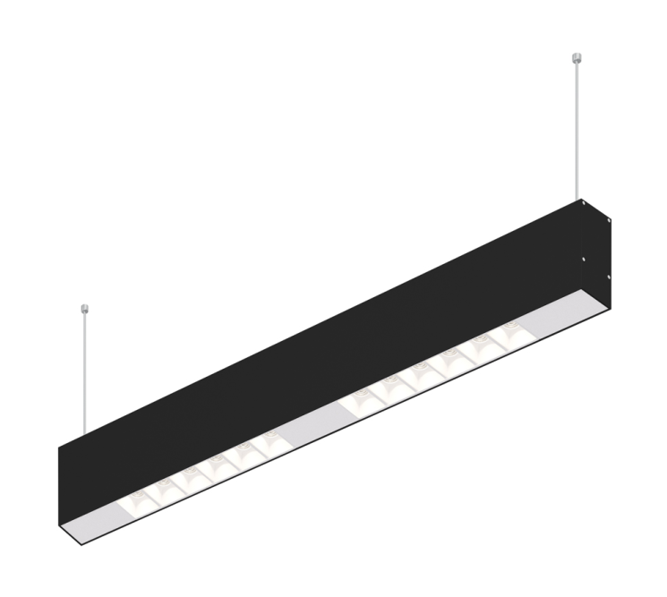 Подвесной светодиодный светильник 0,5м, 12Вт, 34°, черный (DL18515S121B12.34.500WW)