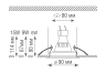 Светильник Donolux PLUTON, MR16, макс. 50Вт, GU10, IP44, D90, Н80 мм, белый (DL18412R1WIP44)