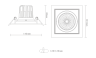 Встраиваемый светодиодный светильник Donolux ATOM, 15Вт, белый (DL18893/01 White SQ)