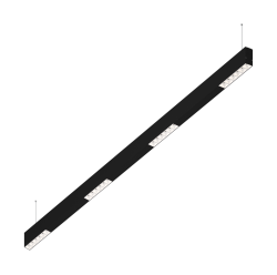Подвесной светодиодный светильник 1,5м, 24Вт, 34°, черный