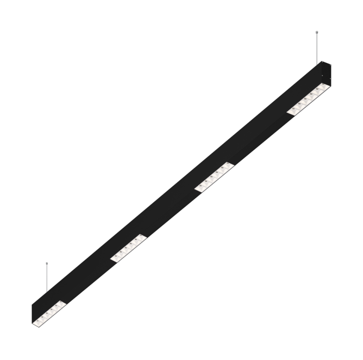 Подвесной светодиодный светильник 1,5м, 24Вт, 34°, черный (DL18515S121B24.34.1500WB)