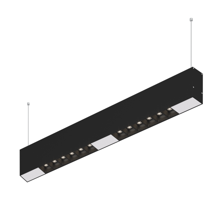 Подвесной светодиодный светильник 0,5м, 12Вт, 48°, черный (DL18515S121B12.48.500BW)