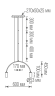 Подвесной светильник Donolux SAGA, латунь (S111018/2Brass)