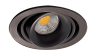 Встраиваемый светильник Donolux LUMME, черный (DL18615/01WW-R Shiny black/Black)