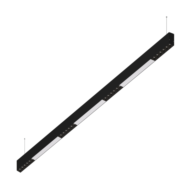 Подвесной светодиодный светильник 1,5м, 24Вт, 48°, черный (DL18515S121B24.48.1500BW)