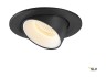 NUMINOS® GIMBLE S, черный встраиваемый потолочный светильник, 3000K 40° (SLV_1005889)