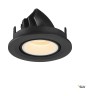NUMINOS® GIMBLE S, черный встраиваемый потолочный светильник, 3000K 40° (SLV_1005889)