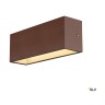 Светильник SLV SITRA L WL UP/DOWN, цвет ржавчины, ССТ-переключатель, 3000/ 4000 К
