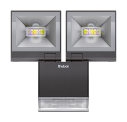 Прожектор уличный с датчиком движения Theben theLeda S20 W BK