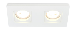 Светильник встраиваемый гипсовый Donolux ELEMENTARE, белый, 2xGU10