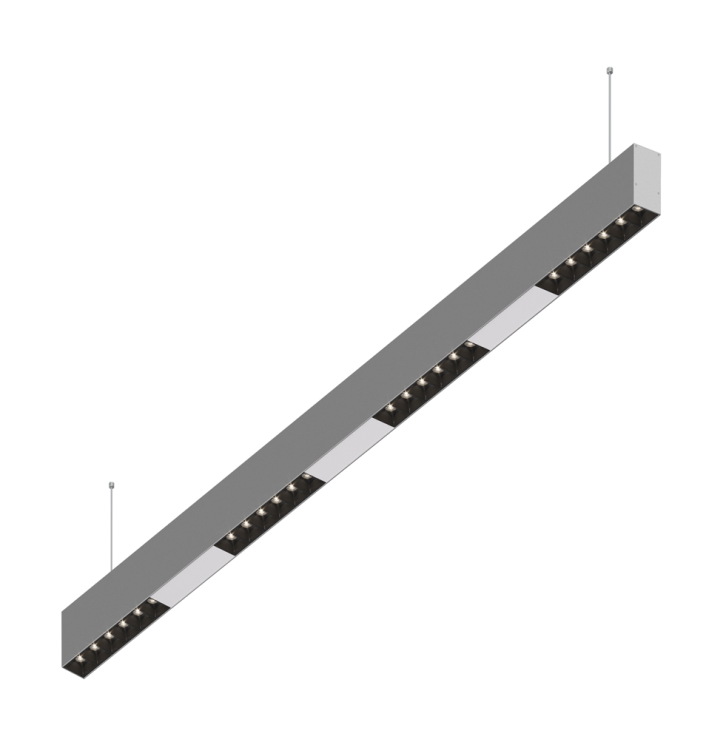 Подвесной светодиодный светильник 1м, 24Вт, 48°, алюминий (DL18515S121A24.48.1000BW)