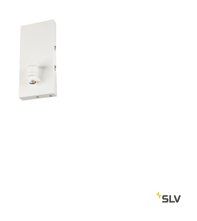Настенный светильник SLV FENDA Basis, WL, E27, макс. 40Вт, белый (SLV_1001272)