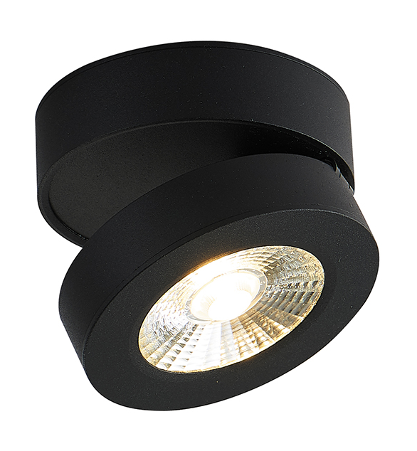Накладной светодиодный светильник Donolux SUN, 12Вт, черный (DL18962R12W1B)