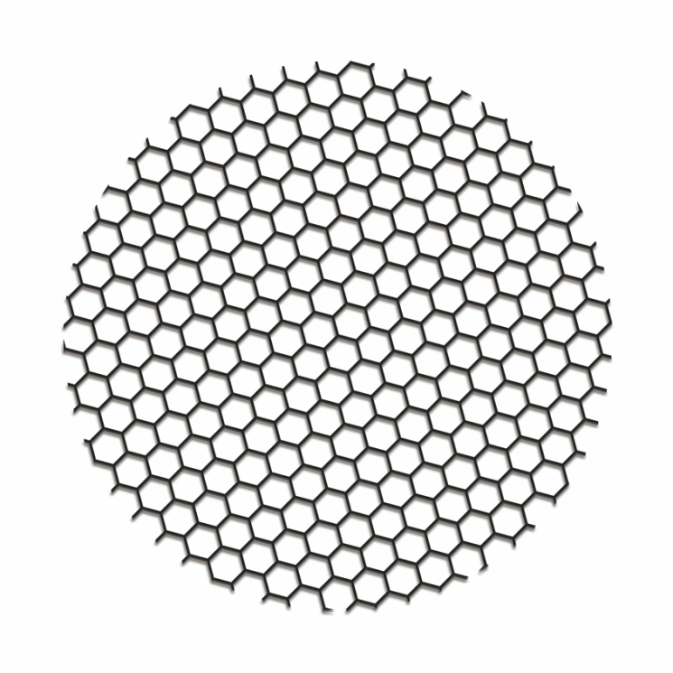 Антислепящая решетка для светильников DL18866, D43 мм, черный (Honeycomb 18866)