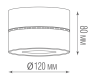 Накладной светодиодный светильник Donolux SUN, 25Вт, черный (DL18958R25W1B)