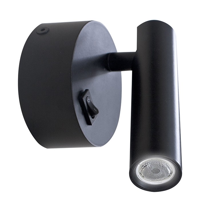 Настенный светодиодный светильник Donolux JUM, черный, 2Вт (DL18436/A Black)