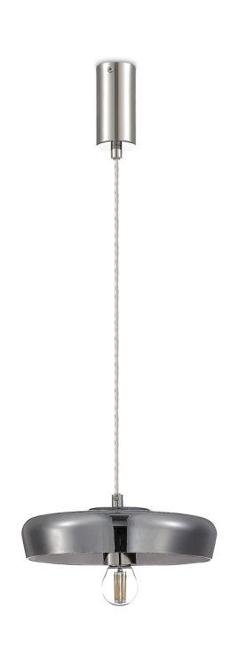 Подвесной светильник Donolux ELEGANZA, D240xH65 мм, 1хЕ27, 40Вт, дымчатый (S111057.1Smoky)