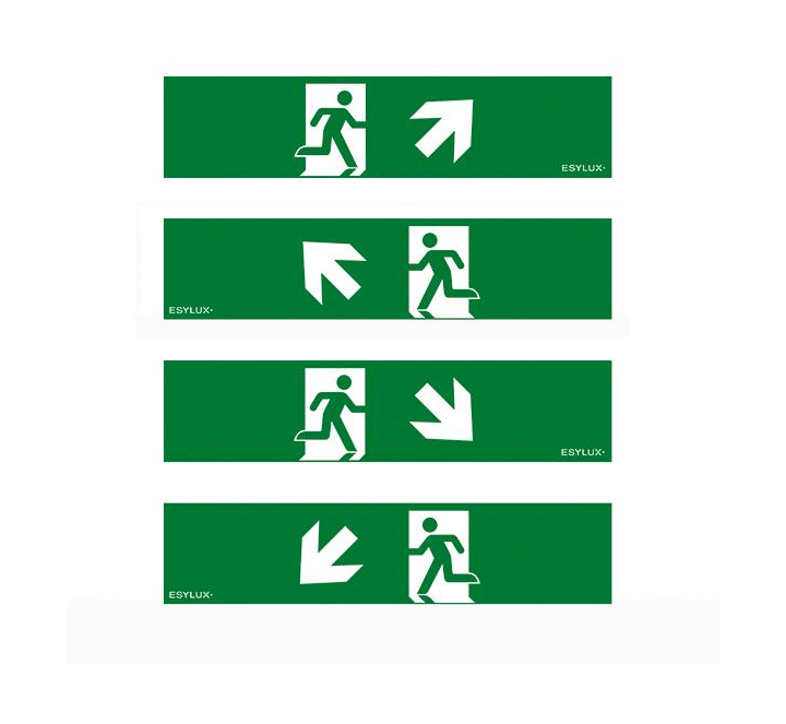 Комплект пиктограмм для аварийных светильников ESYLUX SLA 14 SYMBOL SET 2 (EN10032707)