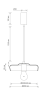 Подвесной светильник Donolux ELEGANZA, D240xH65 мм, 1хЕ27, 40Вт, янтарный (S111057.1Amber)