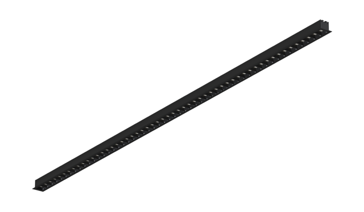 Встраиваемый светодиодный светильник 1,44м, 54Вт, 34°, черный (DL18502M131B54.34.1448B)