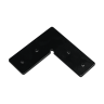 L-образный соединитель для магнитного шинопровода, 98*98*33мм, черный
