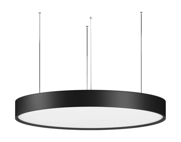 Подвесной светодиодный светильник Donolux PLATO SP, 96Вт, 3000К, черный (S111052D800WW Black Sp)