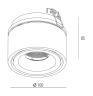 Светильник светодиодный Donolux MARTA, 9.3Вт, 870 Лм (DL18618/01WW-R White)