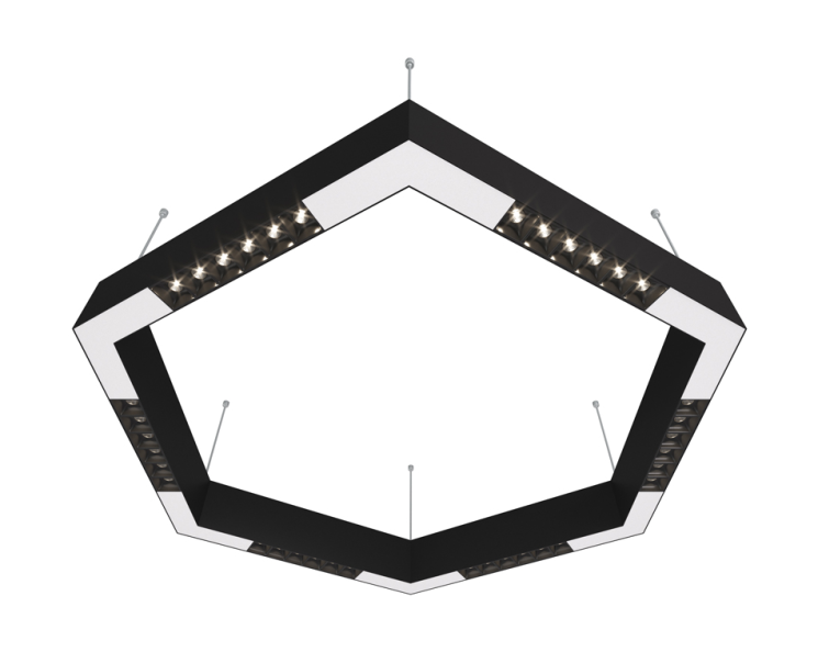 Подвесной светодиодный светильник 0,7м, 36Вт, 48°, черный (DL18515S111B36.48.700BW)