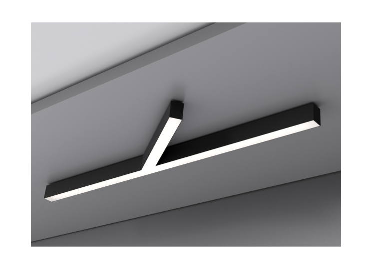 Накладной светодиодный светильник Donolux, 76.8Вт, 4000K, черный (DL18516C042B77)
