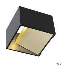 Настенный светильник SLV LOGS IN, черный/латунь