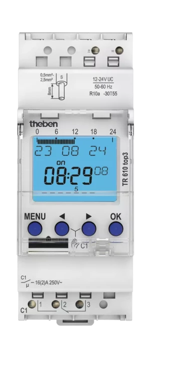 Таймер Theben TR 610 top3 12-24V (6104130)