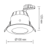 Встраиваемый светильник Donolux OMEGA, 50Вт, белый (N1519RAL9003)
