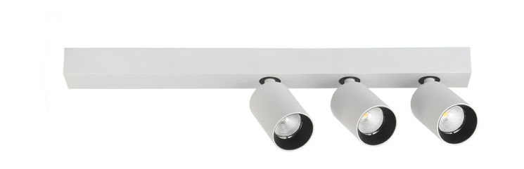 Светильник накладной Donolux PIANO, LED, 27Вт, 3000K, 2220Лм, 32°, белый (DL18629-3SQ)