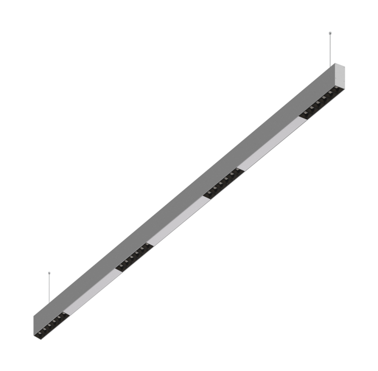 Подвесной светодиодный светильник 1,5м, 24Вт, 34°, алюминий (DL18515S121A24.34.1500BW)