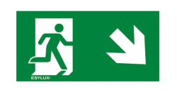 Пиктограмма для аварийных светильников ESYLUX SLX 24 HIGH COVER SYMBOL DOWN RIGHT