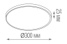 Светильник светодиодный Donolux DISCO, 24Вт, 3000K, белый (DL20171R24W1W)
