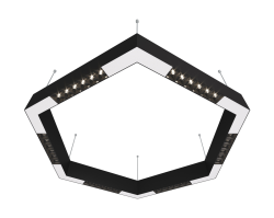 Подвесной светодиодный светильник 0,7м, 36Вт, 34°, черный