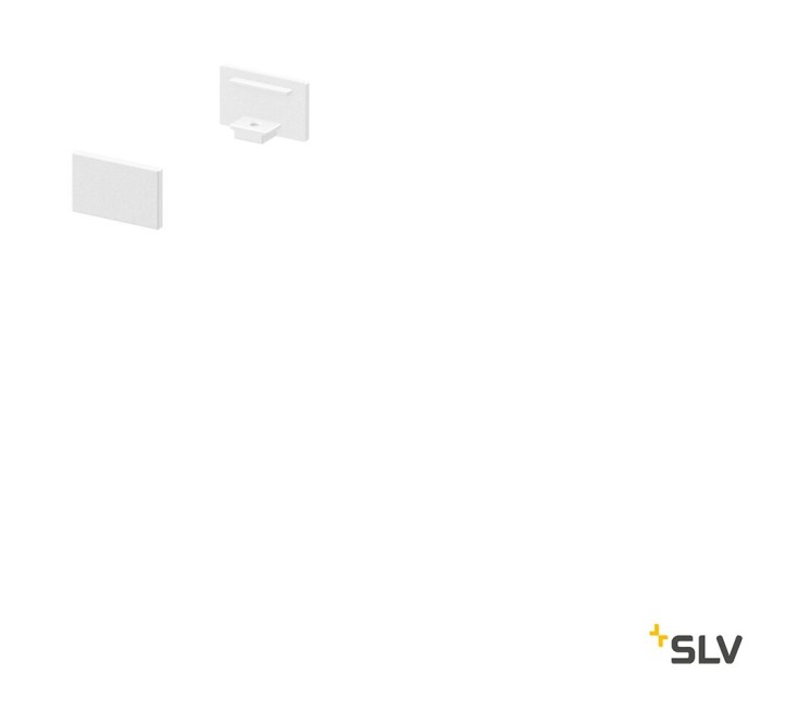 ТОРЦЕВЫЕ ЗАГЛУШКИ SLV GRAZIA 10 2 шт., плоская версия, белые (SLV_1000476)