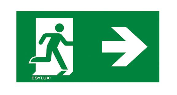 Пиктограмма для аварийных светильников ESYLUX SLX 32 HIGH COVER SYMBOL RIGHT (EN10077647)