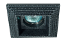 Светильник встраиваемый гипсовый Donolux DECORO, квадратный, GU5.3, черный (DL208G/2)