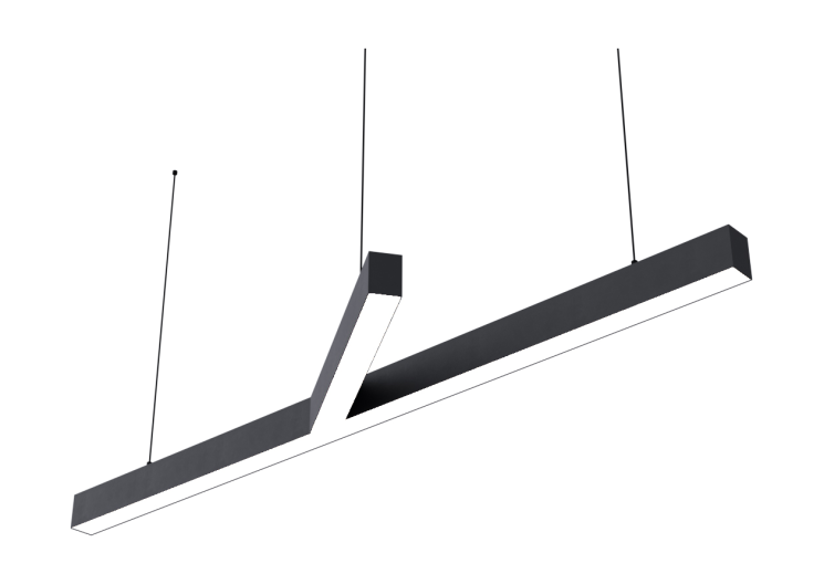 Подвесной светодиодный светильник Donolux, 76.8Вт, 3000K, черный (DL18516S041B77)