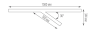 Подвесной светодиодный светильник Donolux, 76.8Вт, 3000K, белый (DL18516S041W77)