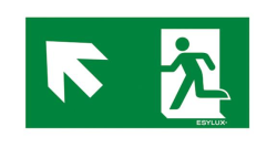 Пиктограмма для аварийных светильников ESYLUX SLX 32 HIGH COVER SYMBOL TOP LEFT