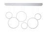 Подвесной светодиодный светильник Donolux OLIMPIYA, 180Вт, белый (S111024/6 180W White)