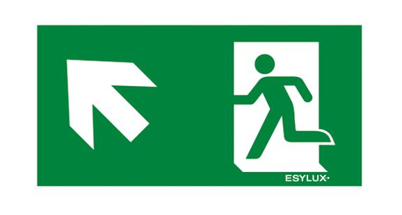 Пиктограмма для аварийных светильников ESYLUX SLX 24 HIGH COVER SYMBOL TOP LEFT (EN10077579)